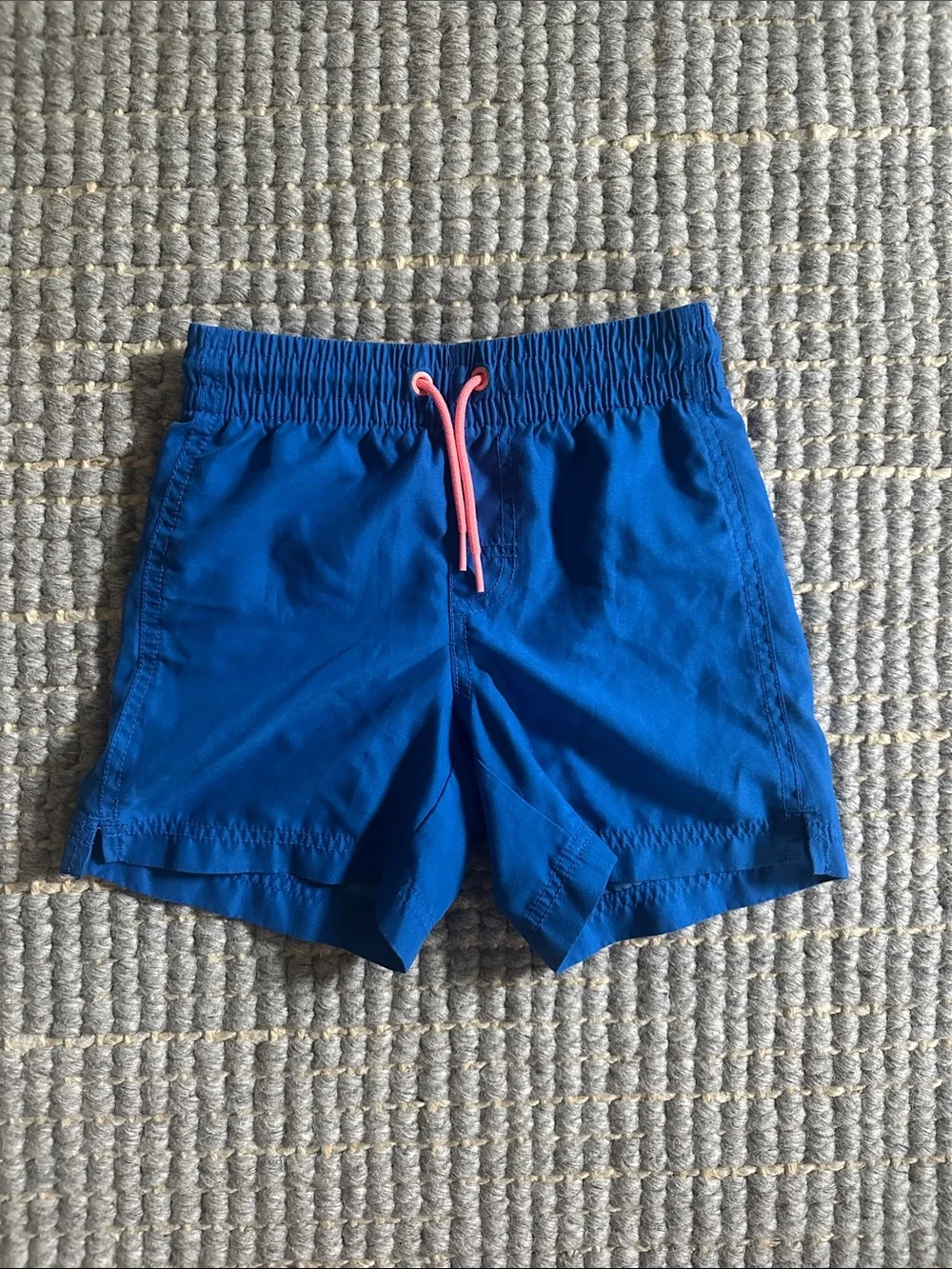 Old Navy Boys Royal Blue Swim Shorts with Pink Drawstring Swim Trunks